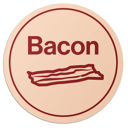 1 inch Bacon Food Labels (600 Count)