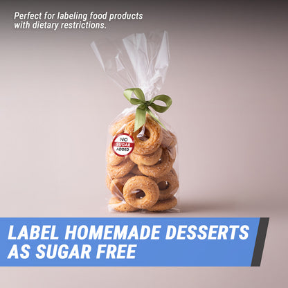 1 inch No Sugar Added Food Labels (600 Count)