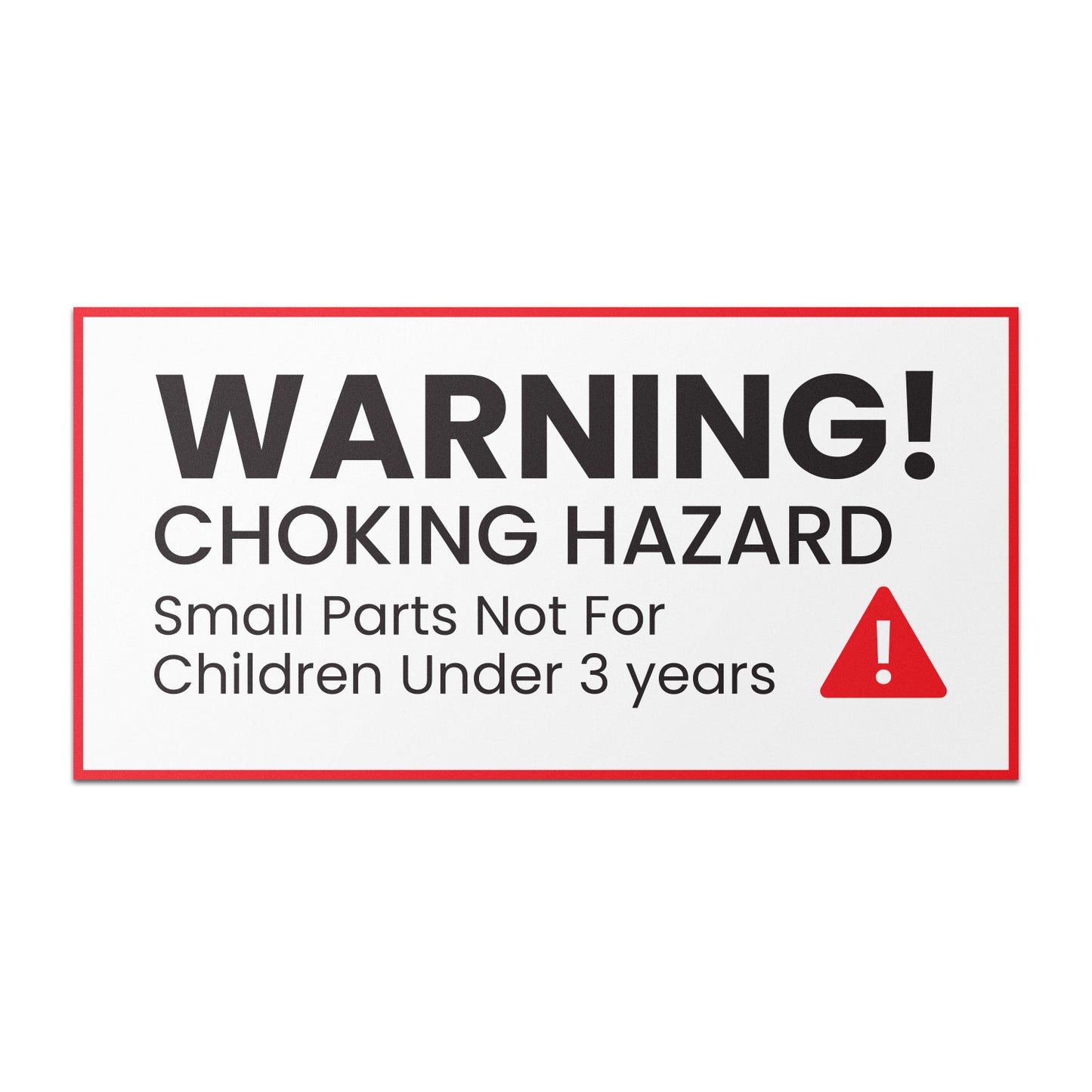 2 x 1in Child Safety Labels: Choking Hazard Small Parts (600 pcs)