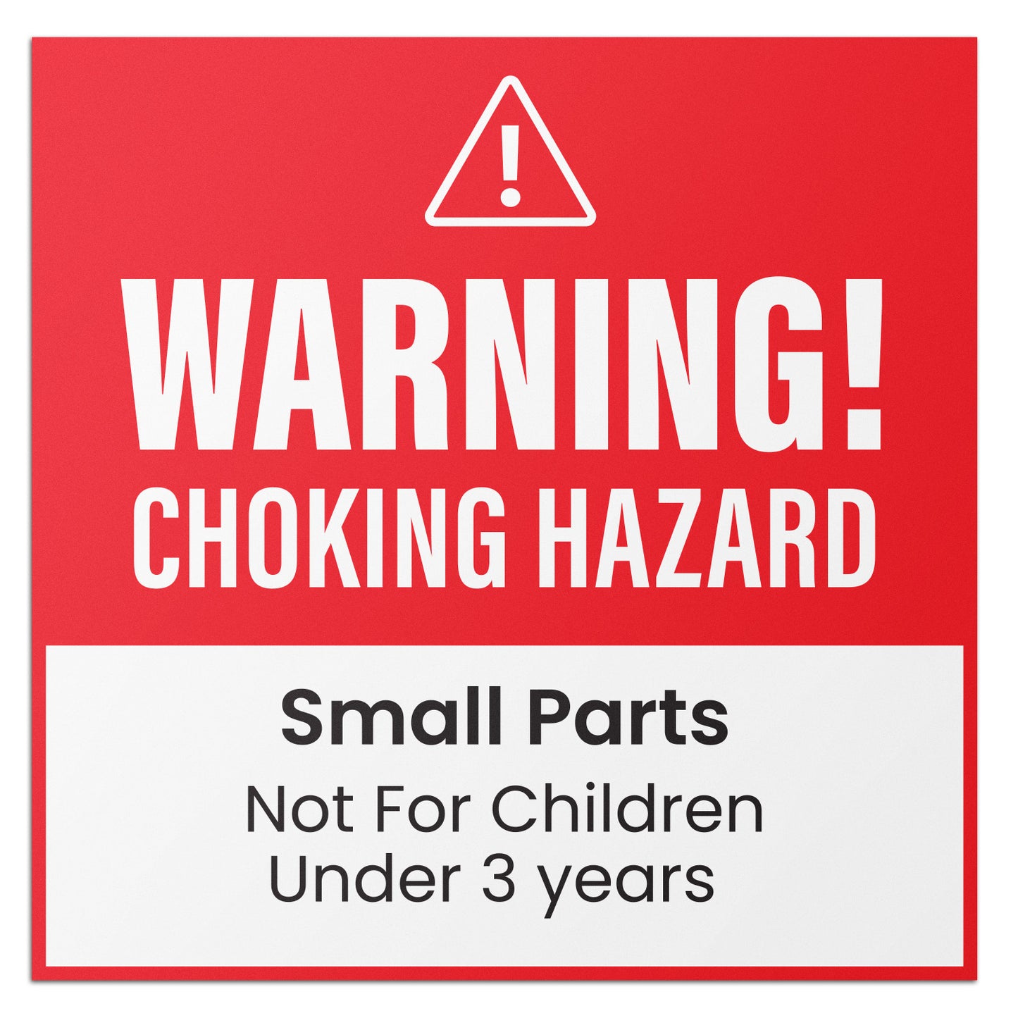 1.5 x 1.5in Child Safety Labels: Small Parts Choking Hazard (600 pcs)