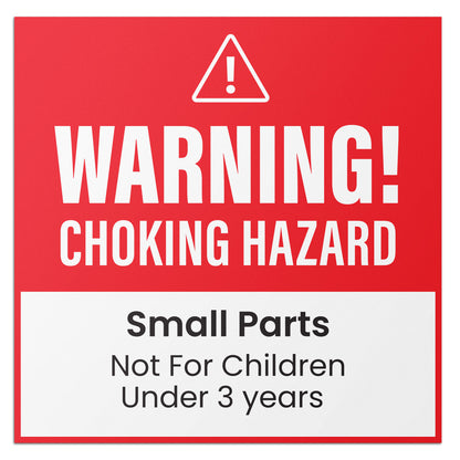 1.5 x 1.5in Child Safety Labels: Small Parts Choking Hazard (600 pcs)