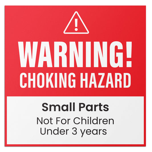 1.5 x 1.5in Child Safety Labels: Small Parts Choking Hazard (600 Count)