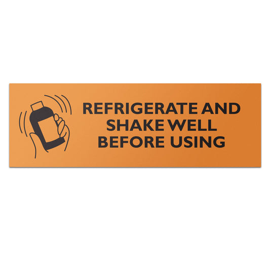 3.75 x 1.25in Medical & Beverage Labels: Refrigerate & Shake Reminder (600 Count)