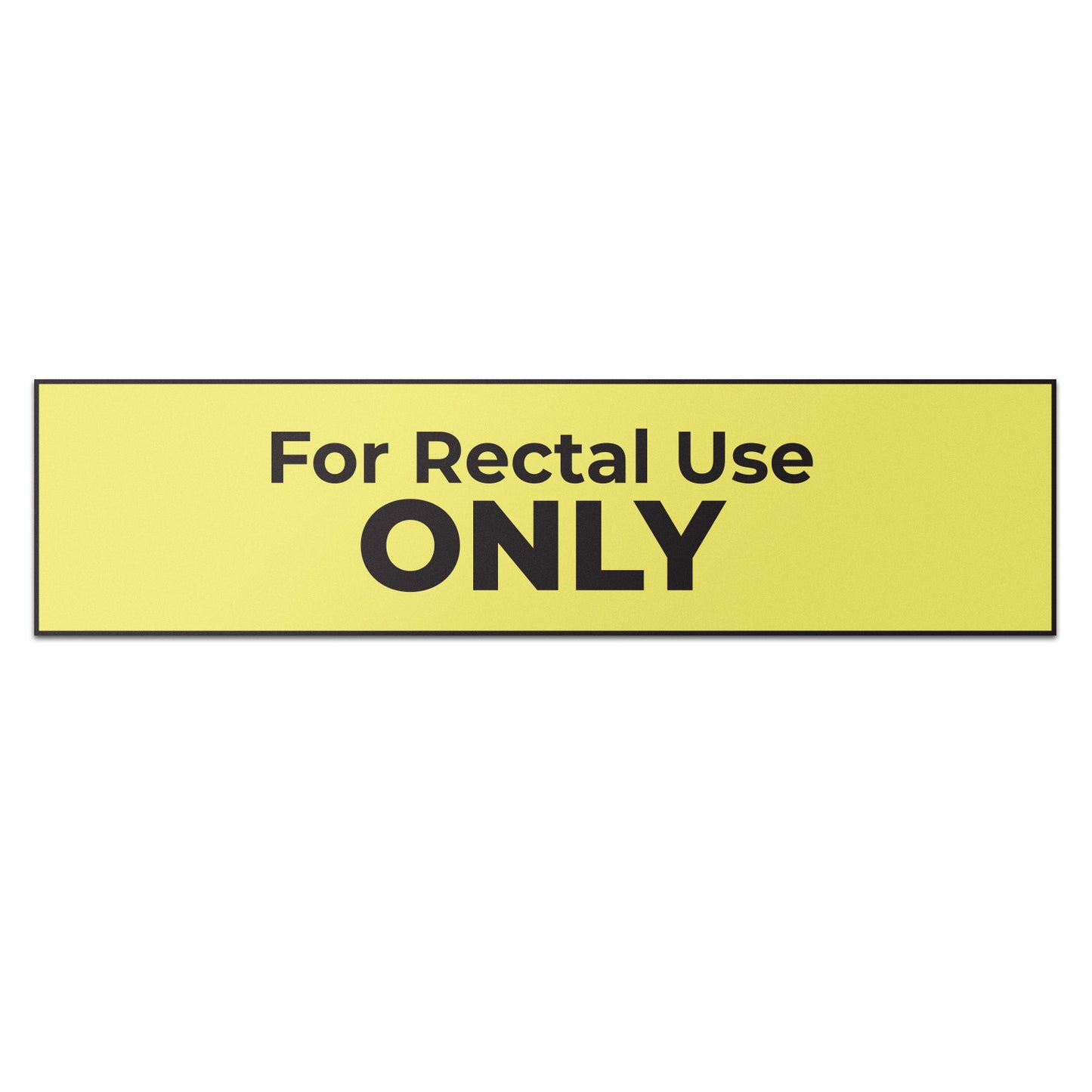 1.5 x 0.375in Medical Stickers: For Rectal Use Only Labels (600 pcs, Yellow)
