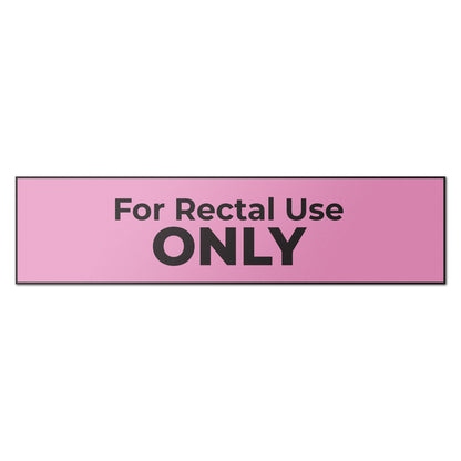 1.5 x 0.375in Medical Stickers: For Rectal Use Only Labels (600 pcs, Red)