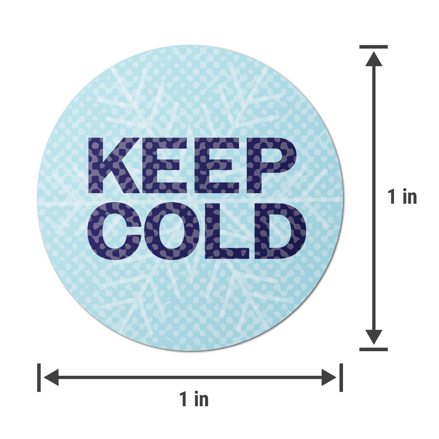 1 x 1 inch Keep Cold Food Storage Labels (600 Count)