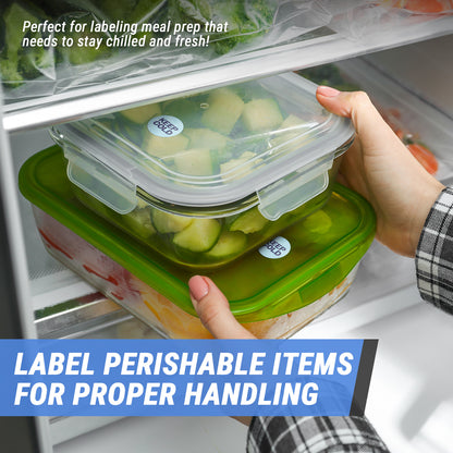 1 x 1 inch Keep Cold Food Storage Labels (600 Count)