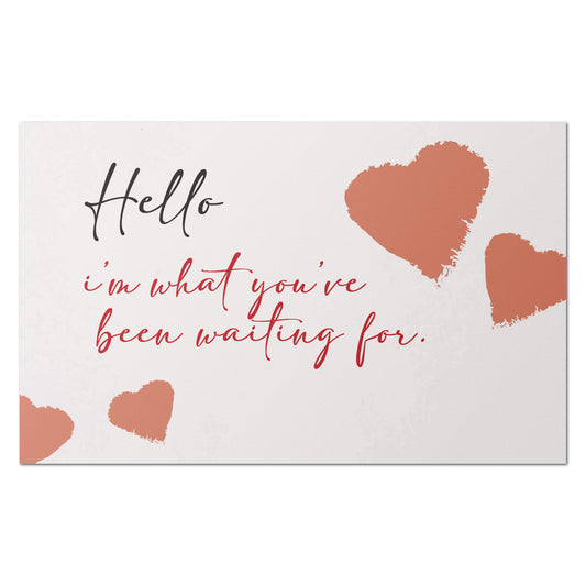 2 x 3.2in Love Stickers: Im What Youve Been Waiting For Labels (600 count)