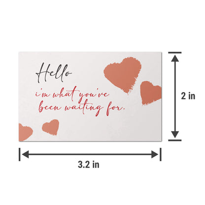 2 x 3.2in Love Stickers: Hello Labels (600 pcs)