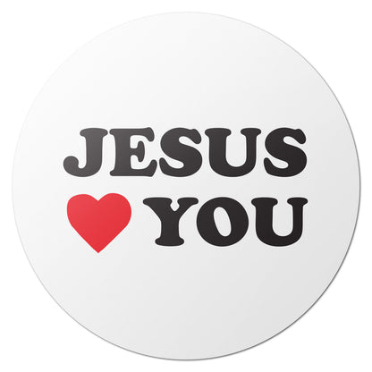1.5 x 1.5in Religious Stickers: Jesus Loves You Labels (600 pcs)