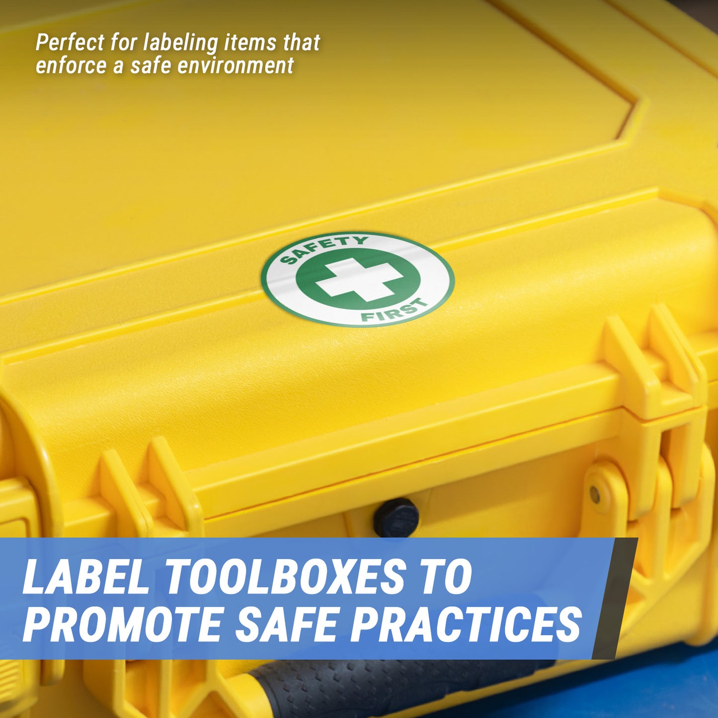 2 x 2in Warning Stickers: Safety First Labels (600 Count)