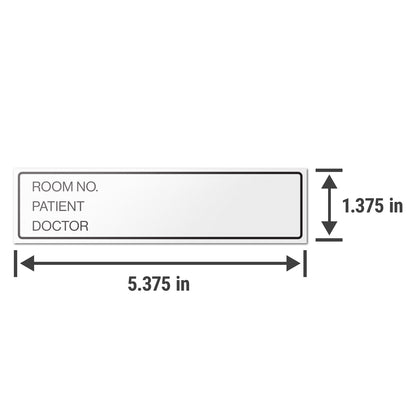 5.375 x 1.375in Medical Chart Labels: Patient ID Stickers (600 pcs)