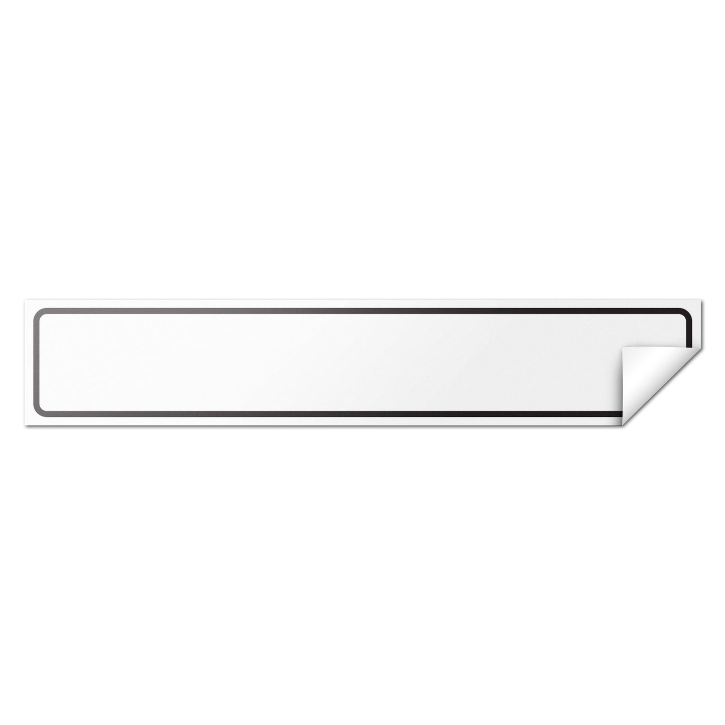 5.375 x 1in Binder Label: Writable Rectangle White Stickers (600 count)