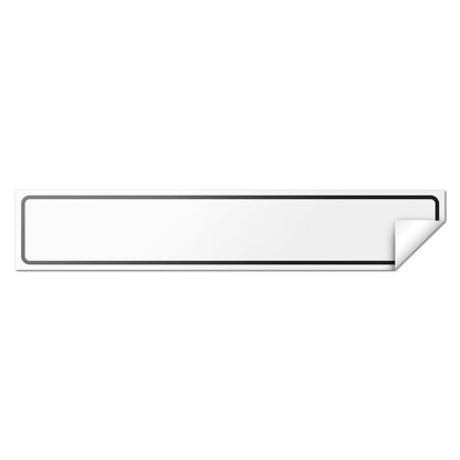 5.375 x 1in Binder Label: Writable Rectangle White Stickers (600 count)