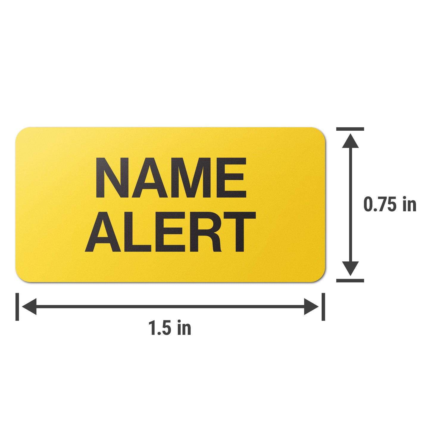 1.5 x 0.75in Medical Labels: Name Alert Stickers (600 pcs)