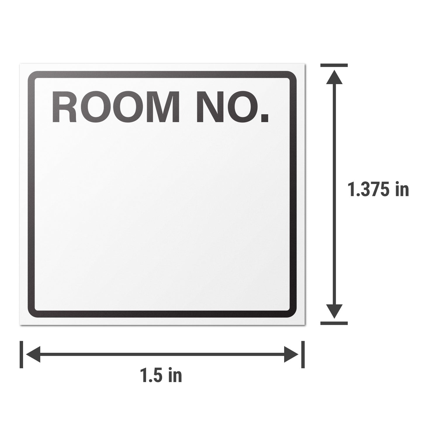 1.5 x 1.375in Medical Labels: Room No. Stickers (600 pcs)