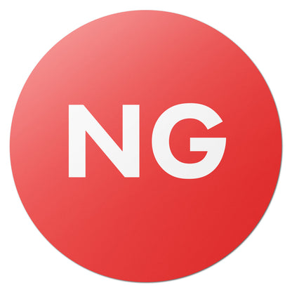 1in Quality Control Stickers: NG (600 pcs)