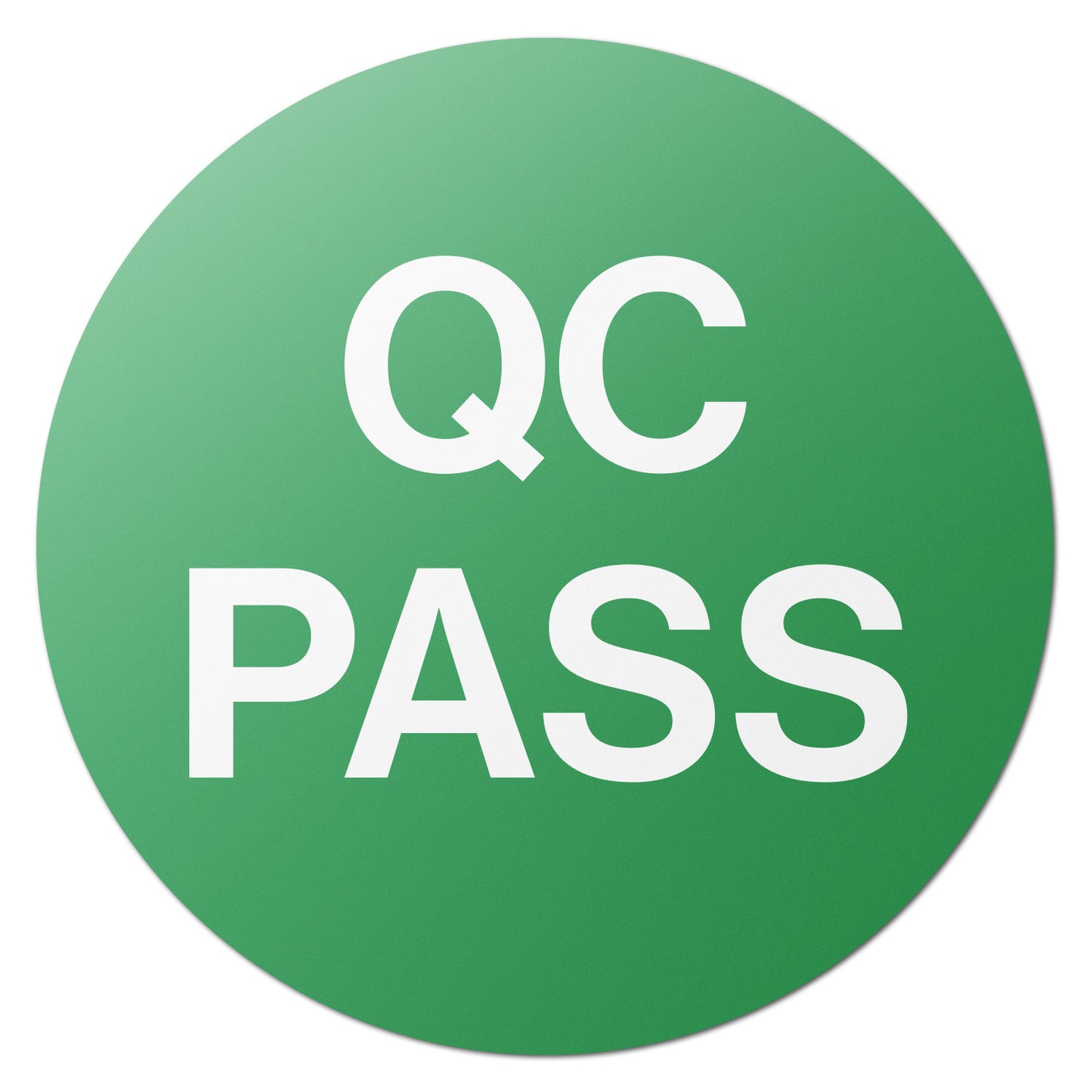 1in Quality Control Stickers: Pass (600 pcs)