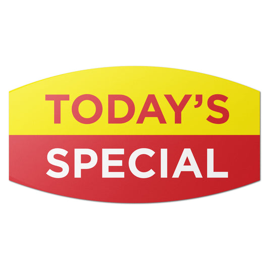 1.375 x 0.75in Retail & Food Labels: Todays Special Sale Stickers (600)