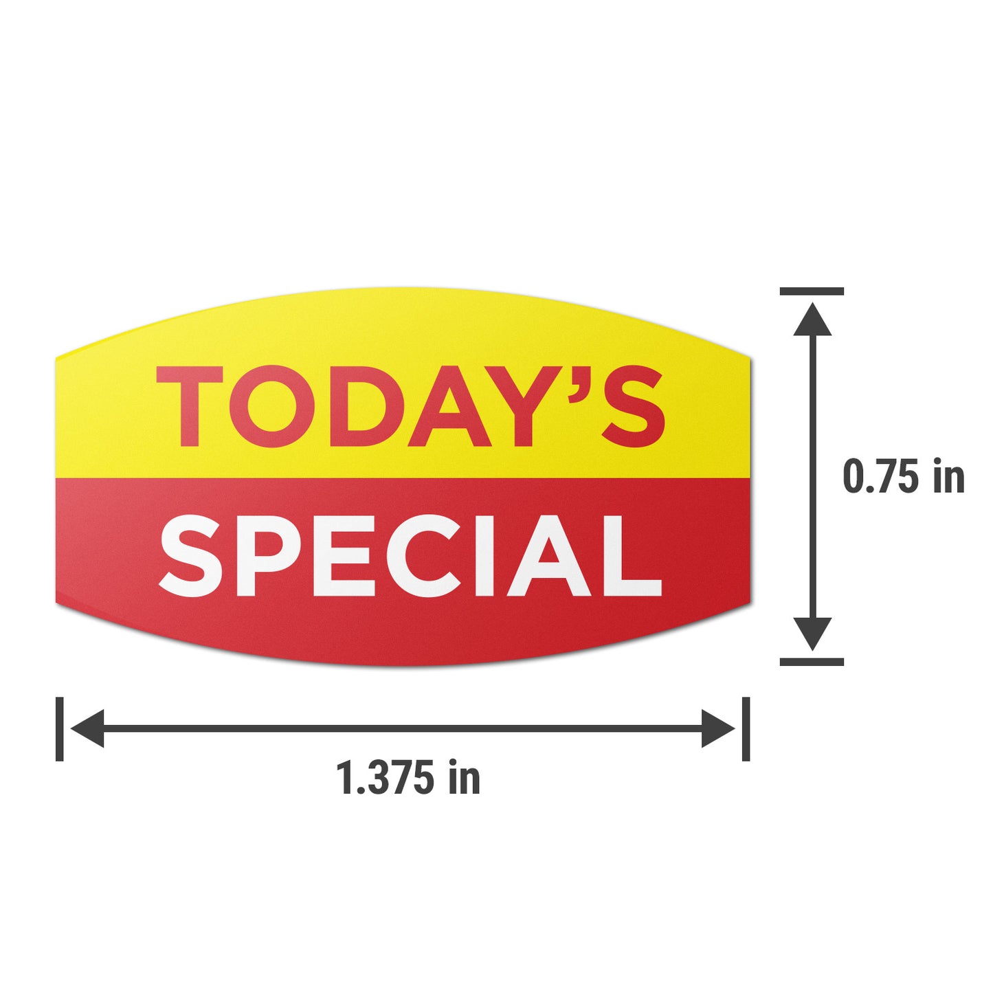 1.375 x 0.75 inch Today Special Retail Labels (600 Count)