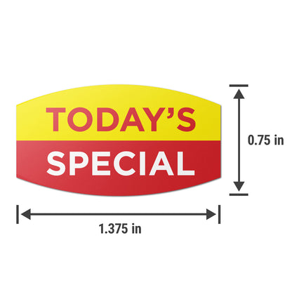1.375 x 0.75 inch Today Special Retail Labels (600 Count)