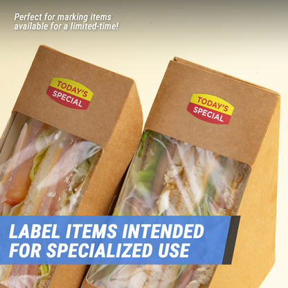 1.375 x 0.75 inch Today Special Retail Labels (600 Count)