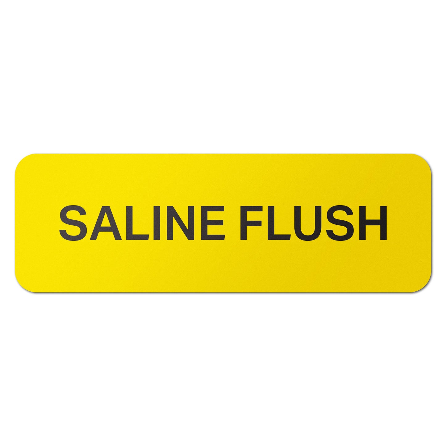 1.5 x 0.5in Medical Supply Label: Saline Flush Sticker (600 Count)