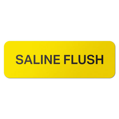 1.5 x 0.5in Medical Supply Label: Saline Flush Sticker (600 Count)