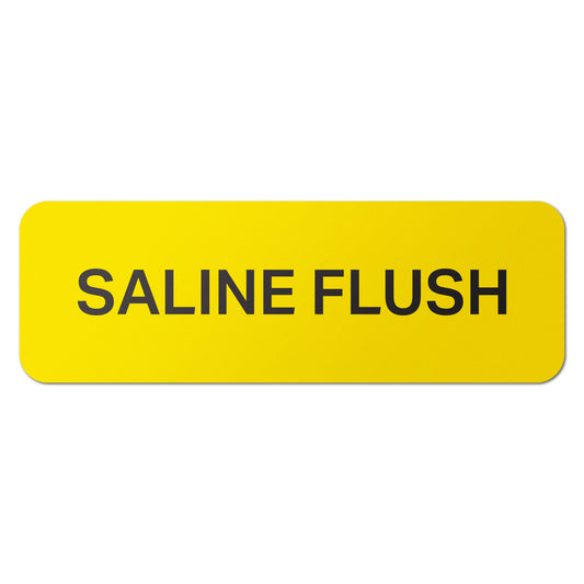 1.5 x 0.5in Medical Supply Label: Saline Flush Sticker (600 Count)