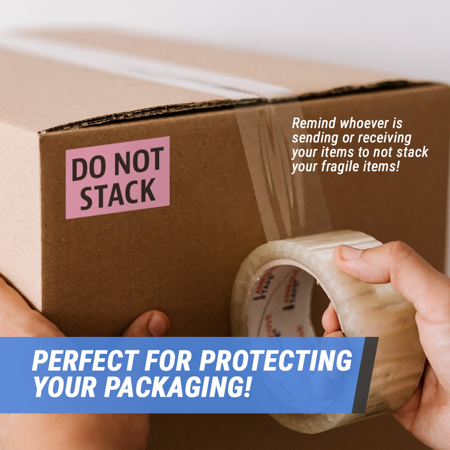 3 x 2in Stickers: Do Not Stack Label Roll