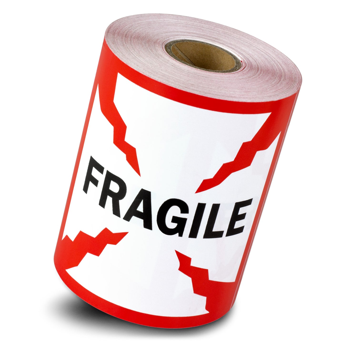 4 x 4in Stickers: Fragile Glass Warning Labels