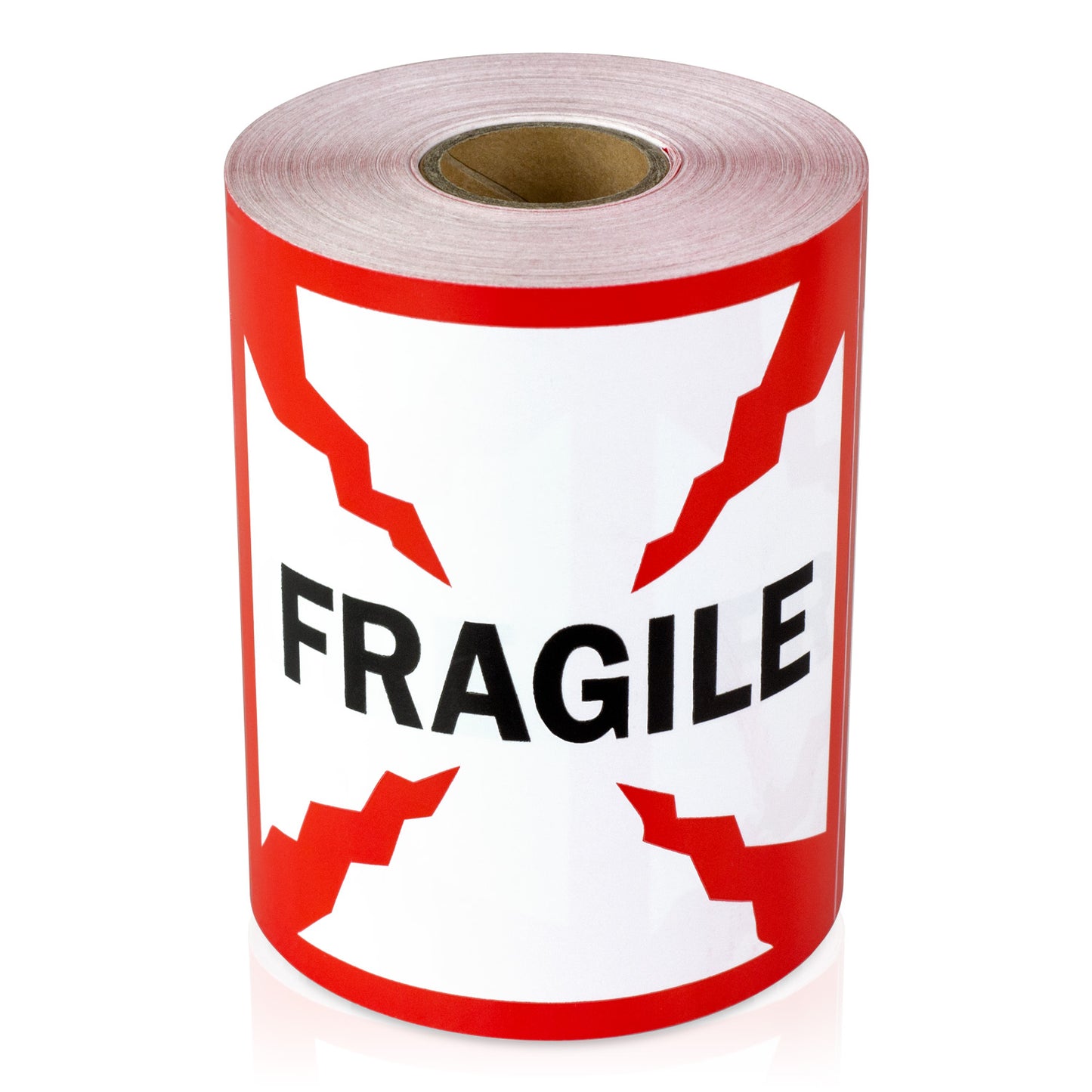 4 x 4in Stickers: Fragile Glass Warning Labels