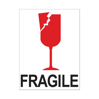 3 x 4in Stickers: Fragile Handle With Care Labels