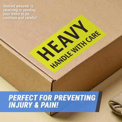 4 x 2in Stickers: Heavy Handle With Care Label Roll