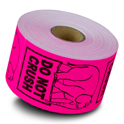 2 x 3in Stickers: Do Not Crush Shipping Labels