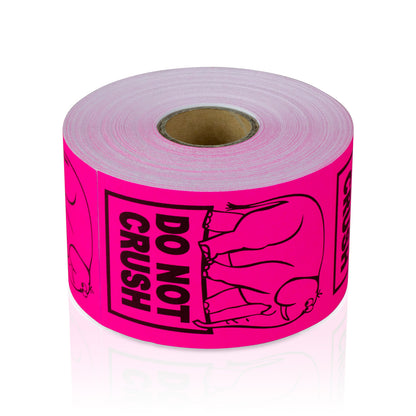 2 x 3in Stickers: Do Not Crush Shipping Labels