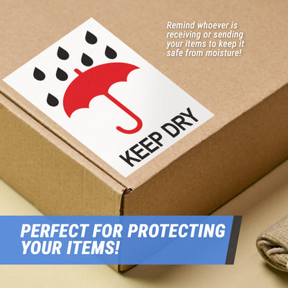 3 x 4in Stickers: Keep Dry Labels