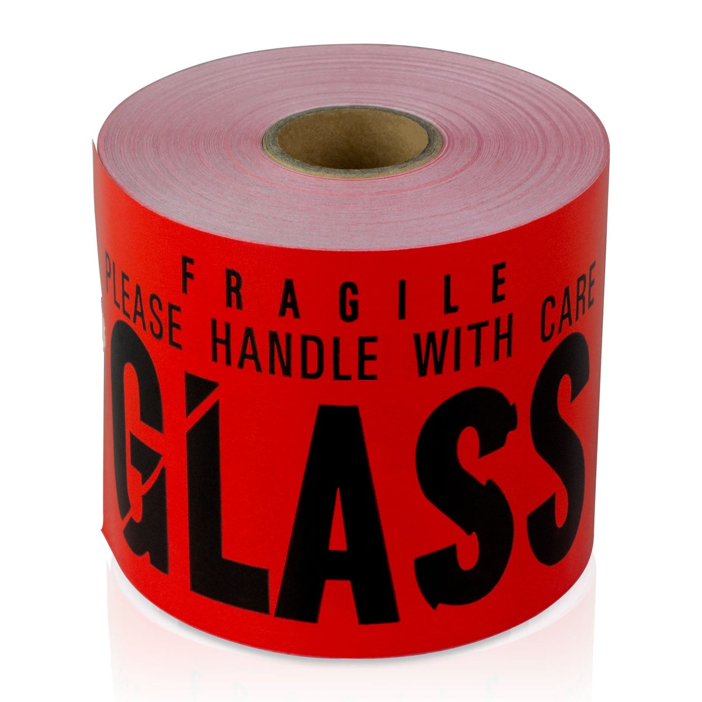 5 x 3in Stickers: Fragile Glass Handle With Care Shipping Labels