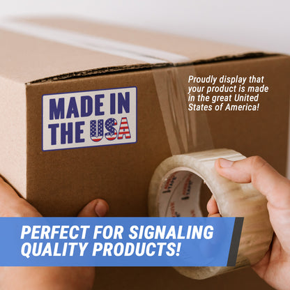 5 x 3in Stickers: Made in the USA Shipping Labels