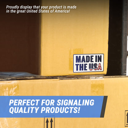 5 x 3in Stickers: Made in the USA Shipping Labels