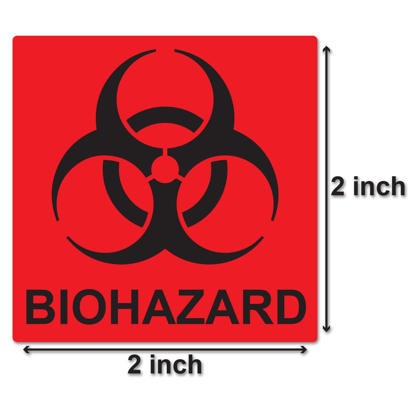 2x2in Sticker: D.O.T Biohazard Label