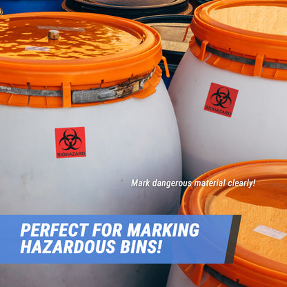 2x2in Sticker: D.O.T Biohazard Label