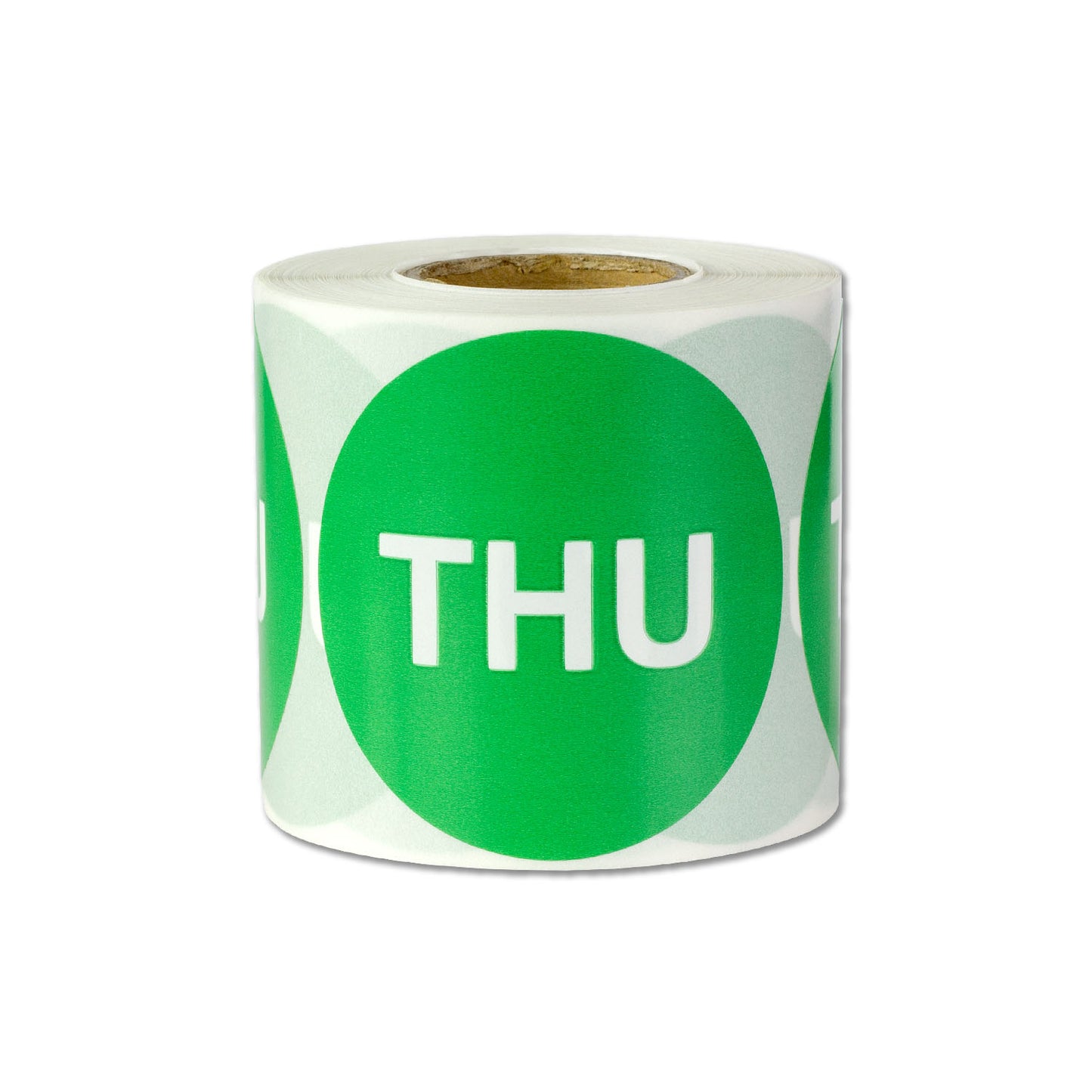 2in Thursday Days of the Week Label Green (Roll)