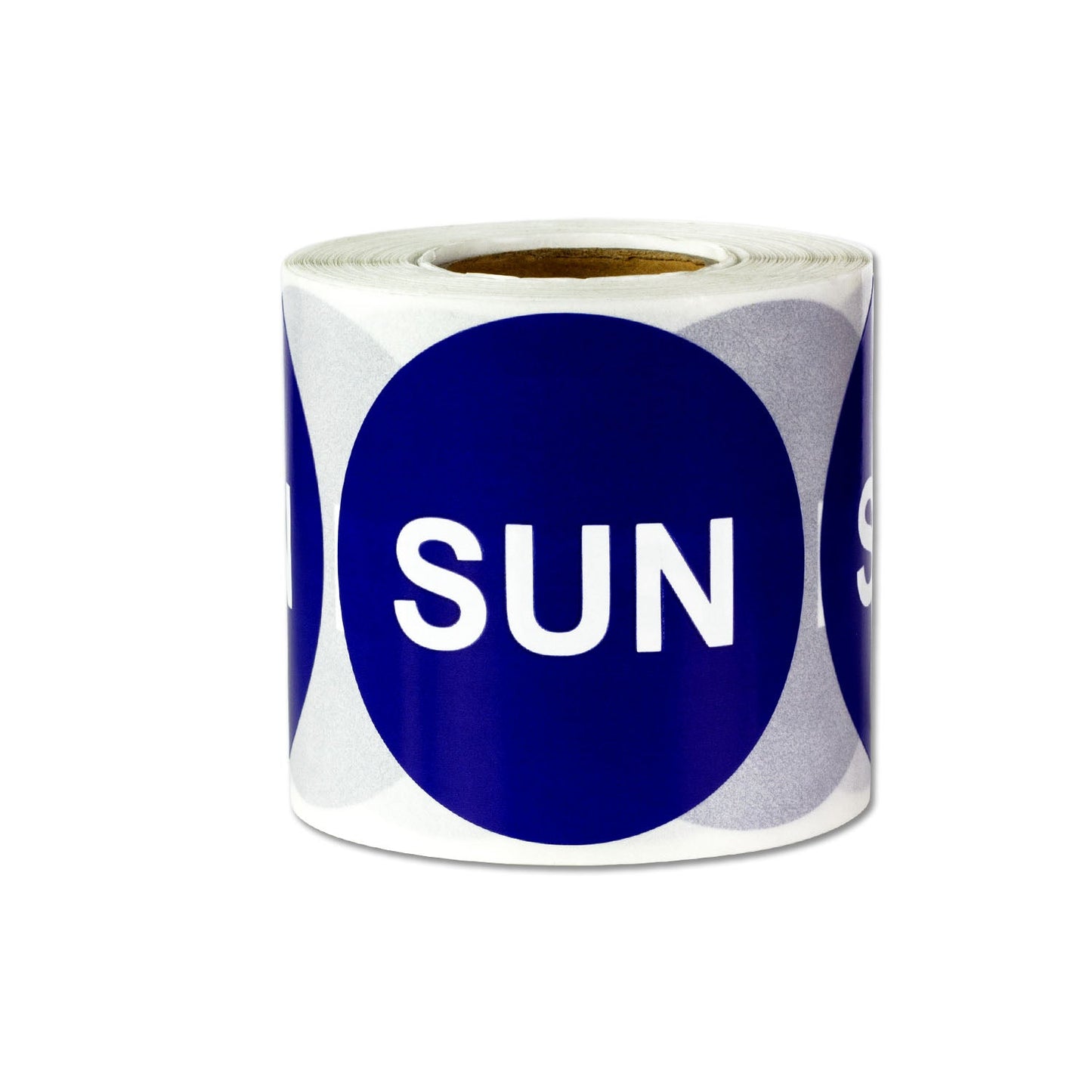 2in Sunday Days of the Week Label Blue (Roll)