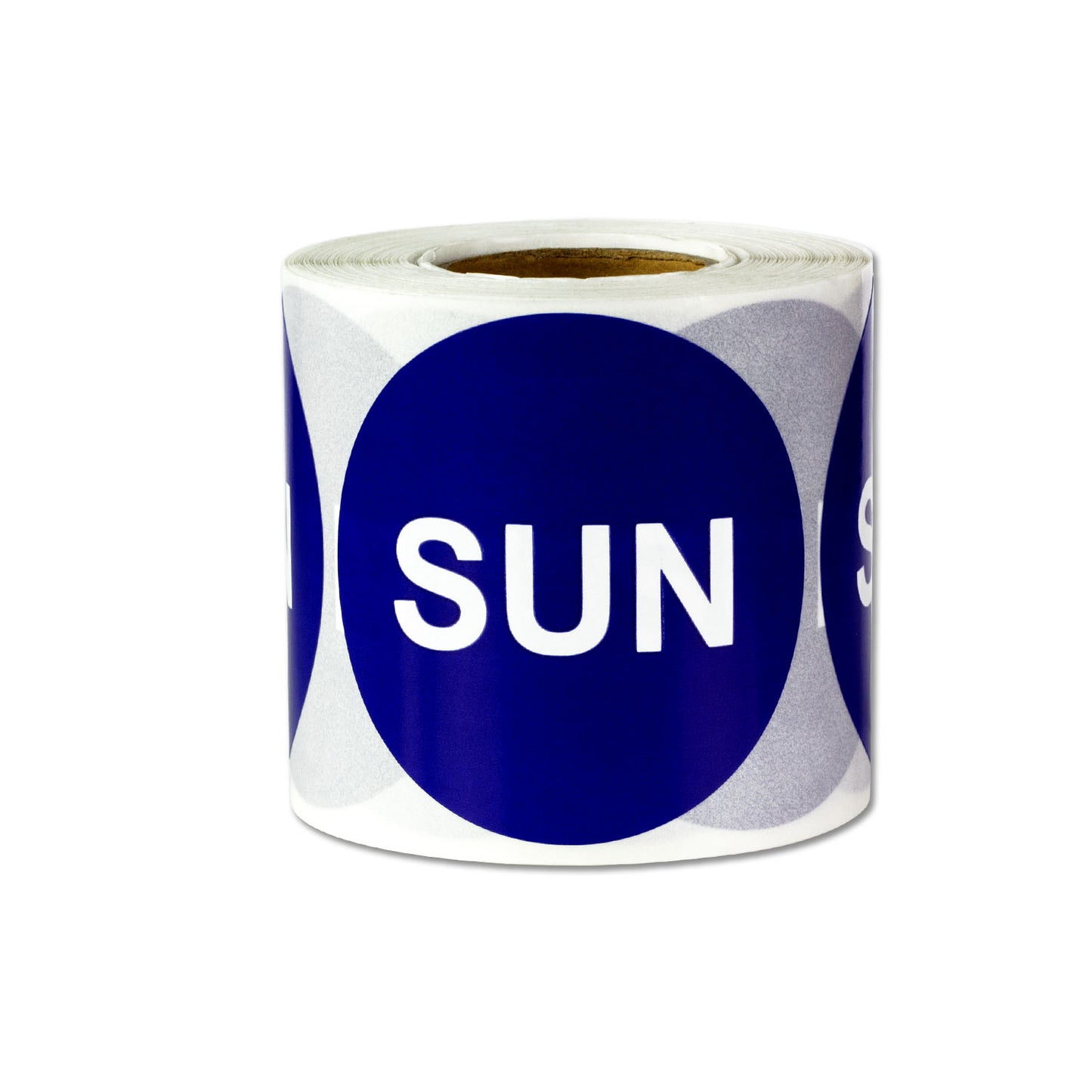 2in Sunday Days of the Week Label Blue (Roll)