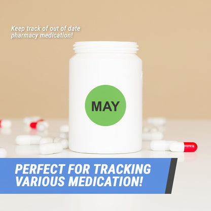 1in May Month Label Green (Sheet)
