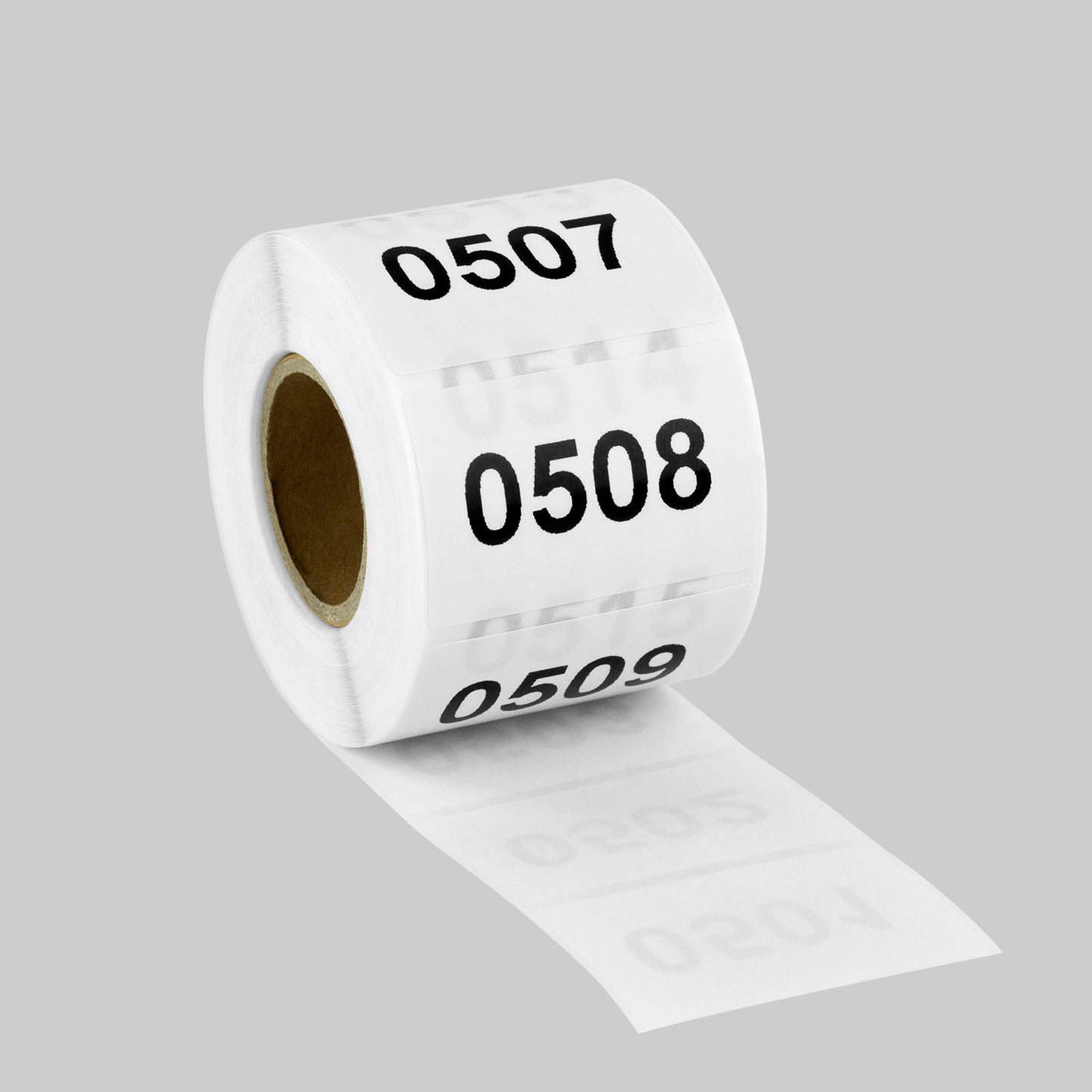 1 x 1.5in Sticker: Consecutive Numbers 0501-1000 Labels