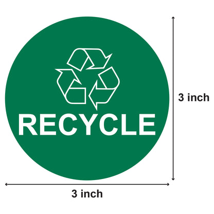 3in Sticker: Recycle Label