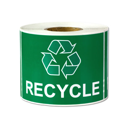 3 x 2in Sticker: Recycle Logo Label Roll