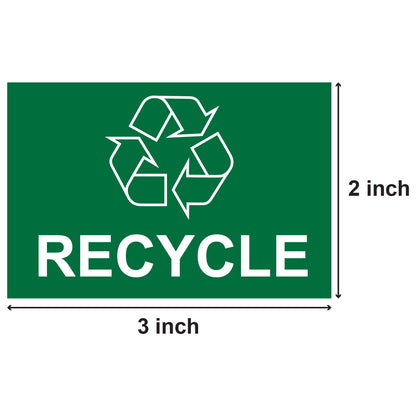 3 x 2in Sticker: Recycle Logo Label Roll